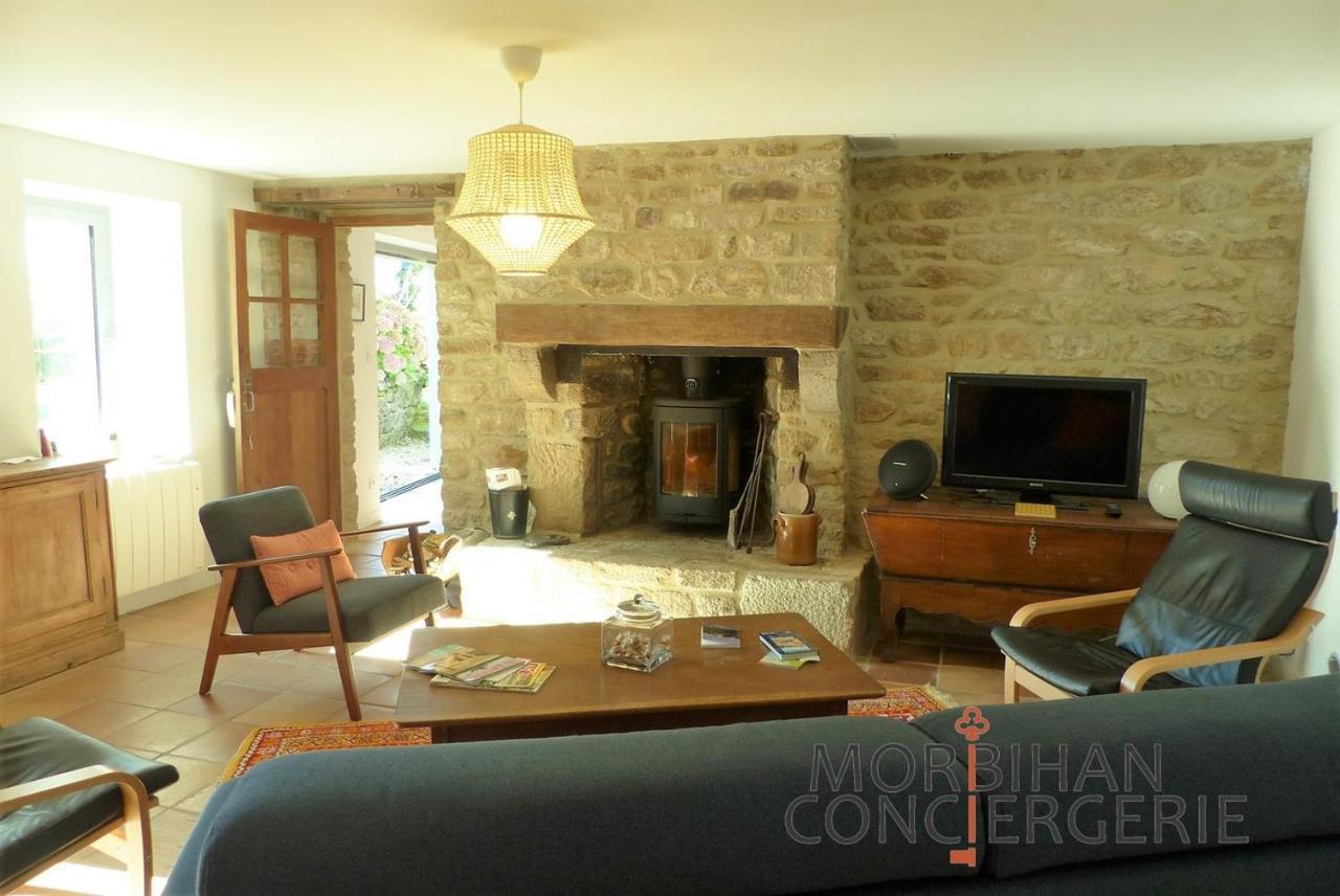 Belle Longere En Campagne A Larmor Baden别墅 外观 照片