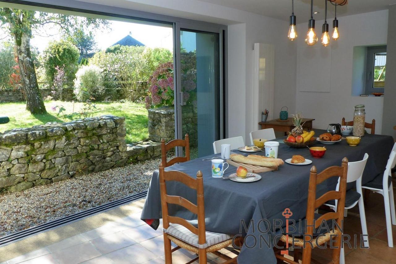 Belle Longere En Campagne A Larmor Baden别墅 外观 照片